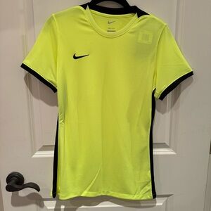 Nike Neon Yellow Sports Tee with Black Trim. NWT
